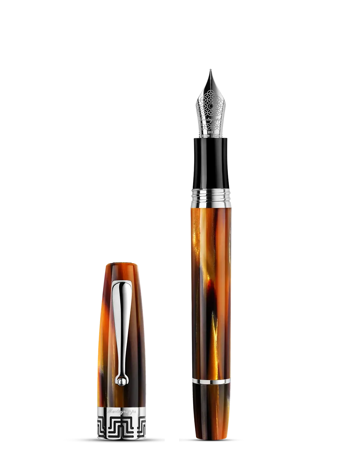 Montegrappa Extra 1930 Fountain Pen, Turtle Brown