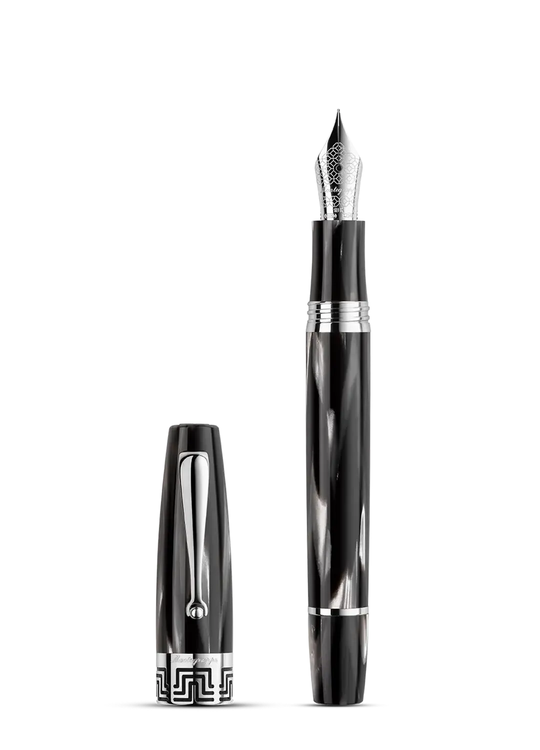 Montegrappa Extra 1930 Fountain Pen, Black & White